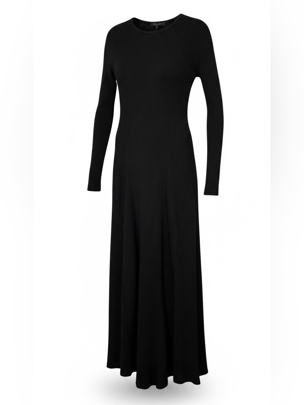 rag & bone Black Echo Maxi Knit Sweater Dress - S
